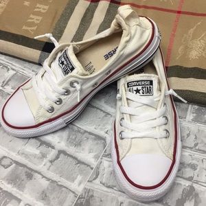 Converse slip on style with elastic back